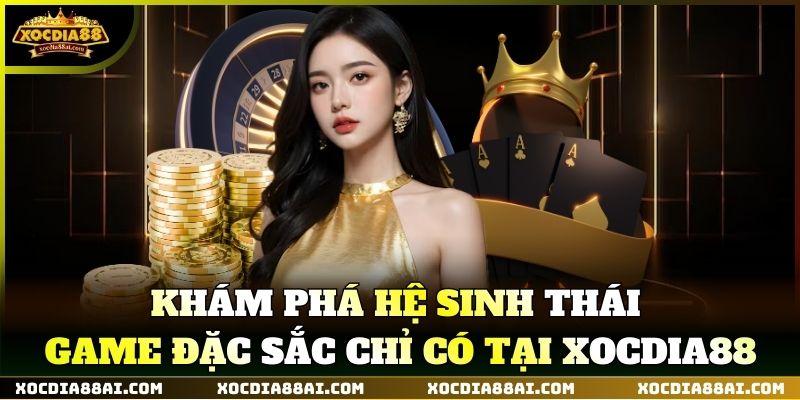 Khám phá hệ sinh thái game đặc sắc chỉ có tại XOCDIA88
